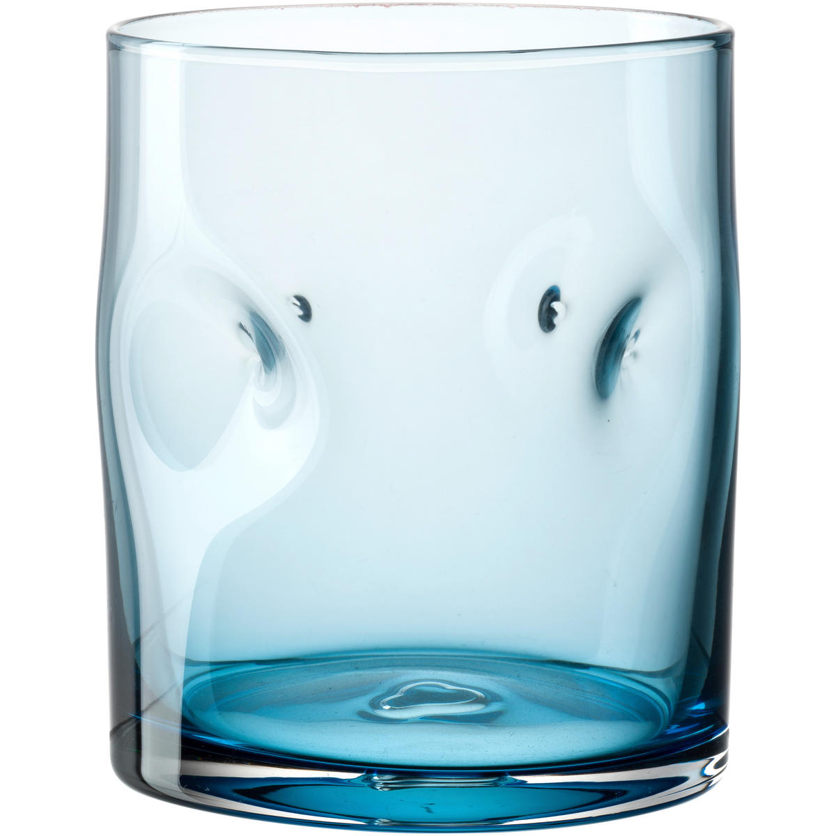 TRINKGLAS 300 ml 4-teilig  - Blau, Basics, Glas (7,5/9/7,5cm) - Leonardo