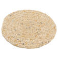 HANDWEBTEPPICH 35 cm Blau, Gelb, Türkis, Hellgrau, Beige, Koralle  - Türkis/Blau, KONVENTIONELL, Textil (35cm) - Linea Natura