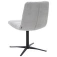 STUHL - Hellgrau/Schwarz, Design, Textil/Metall (52/88/66cm) - Dieter Knoll