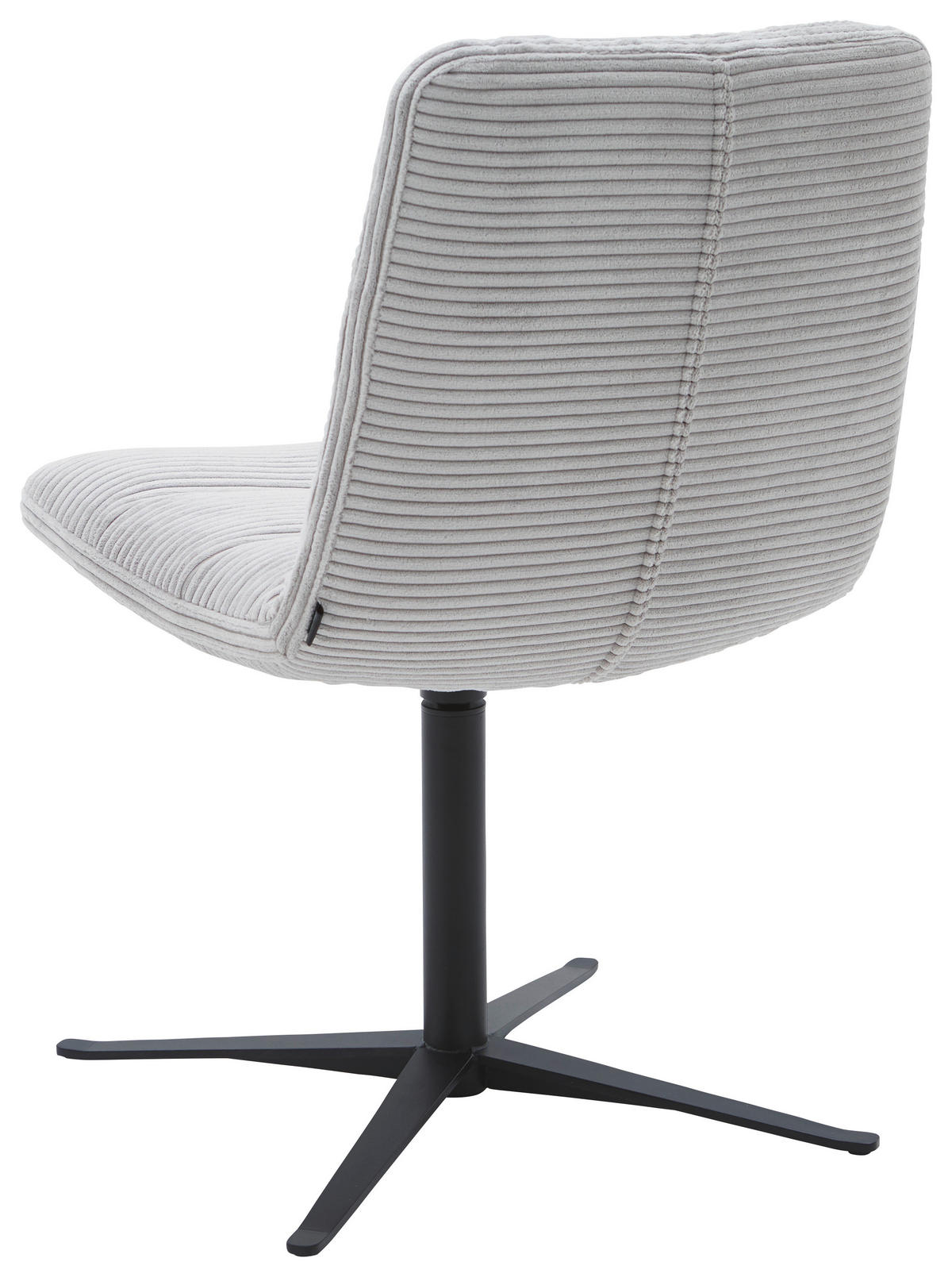 STUHL - Hellgrau/Schwarz, Design, Textil/Metall (52/88/66cm) - Dieter Knoll