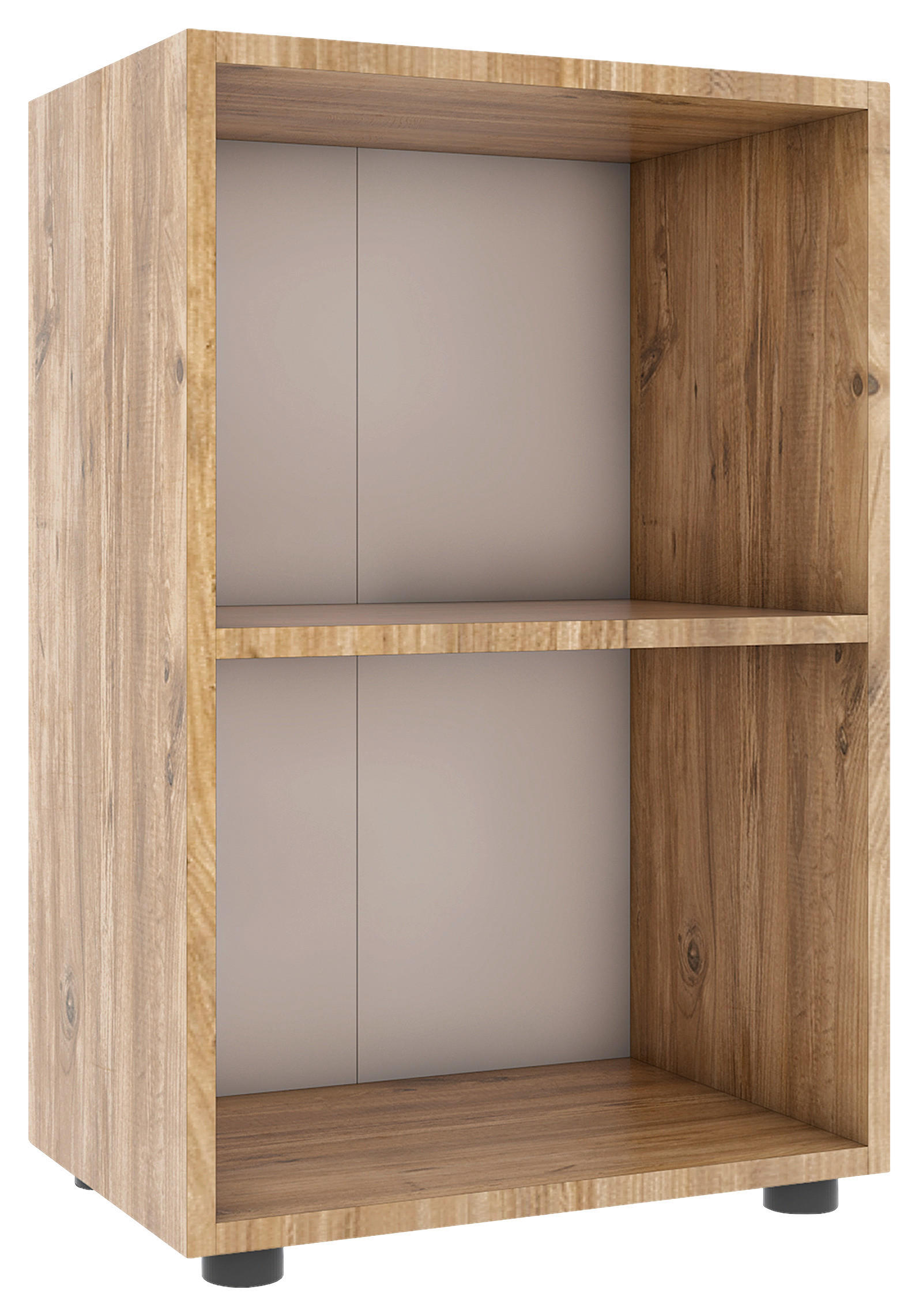 REGAL  49/74/32 cm Honigeiche  - Honigeiche/Schwarz, Modern, Holzwerkstoff/Kunststoff (49/74/32cm) - MID.YOU
