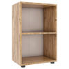 REGAL Honigeiche  - Honigeiche/Schwarz, MODERN, Holzwerkstoff/Kunststoff (49/74/32cm) - MID.YOU