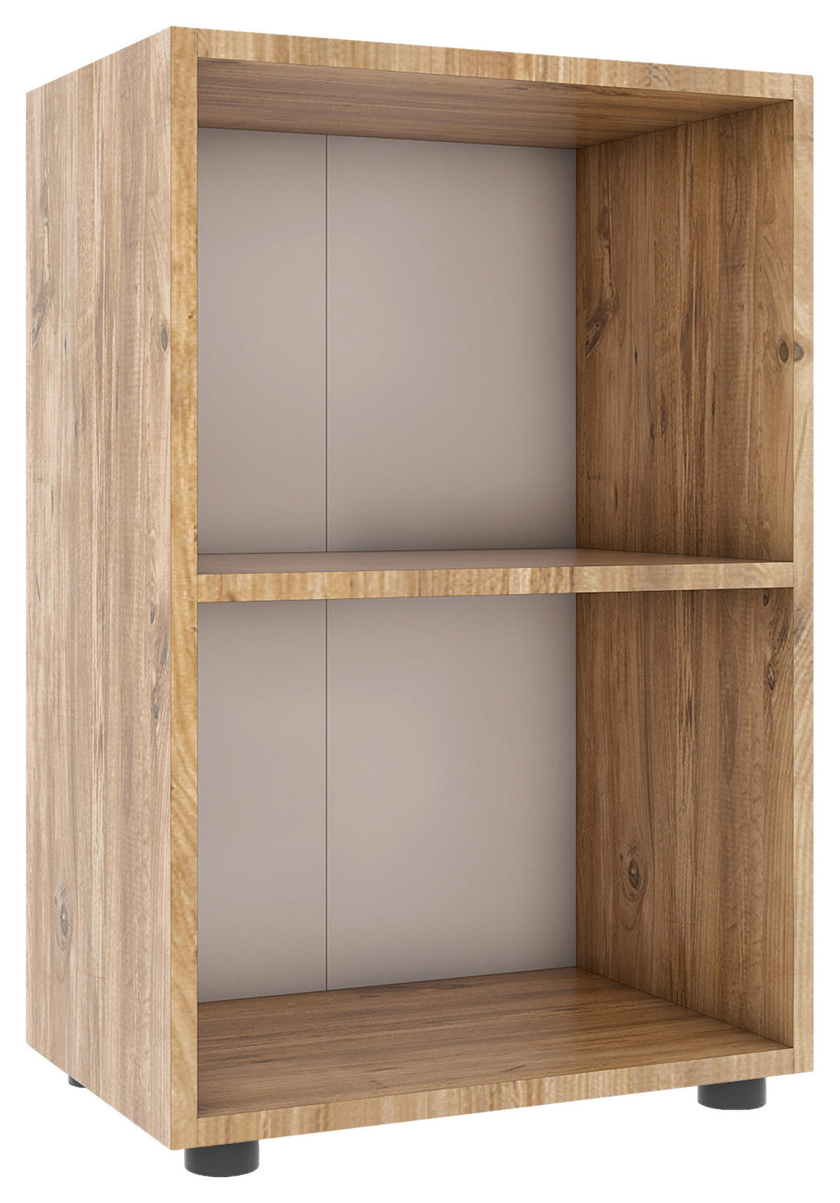 REGAL  49/74/32 cm Honigeiche  - Honigeiche/Schwarz, MODERN, Holzwerkstoff/Kunststoff (49/74/32cm) - MID.YOU