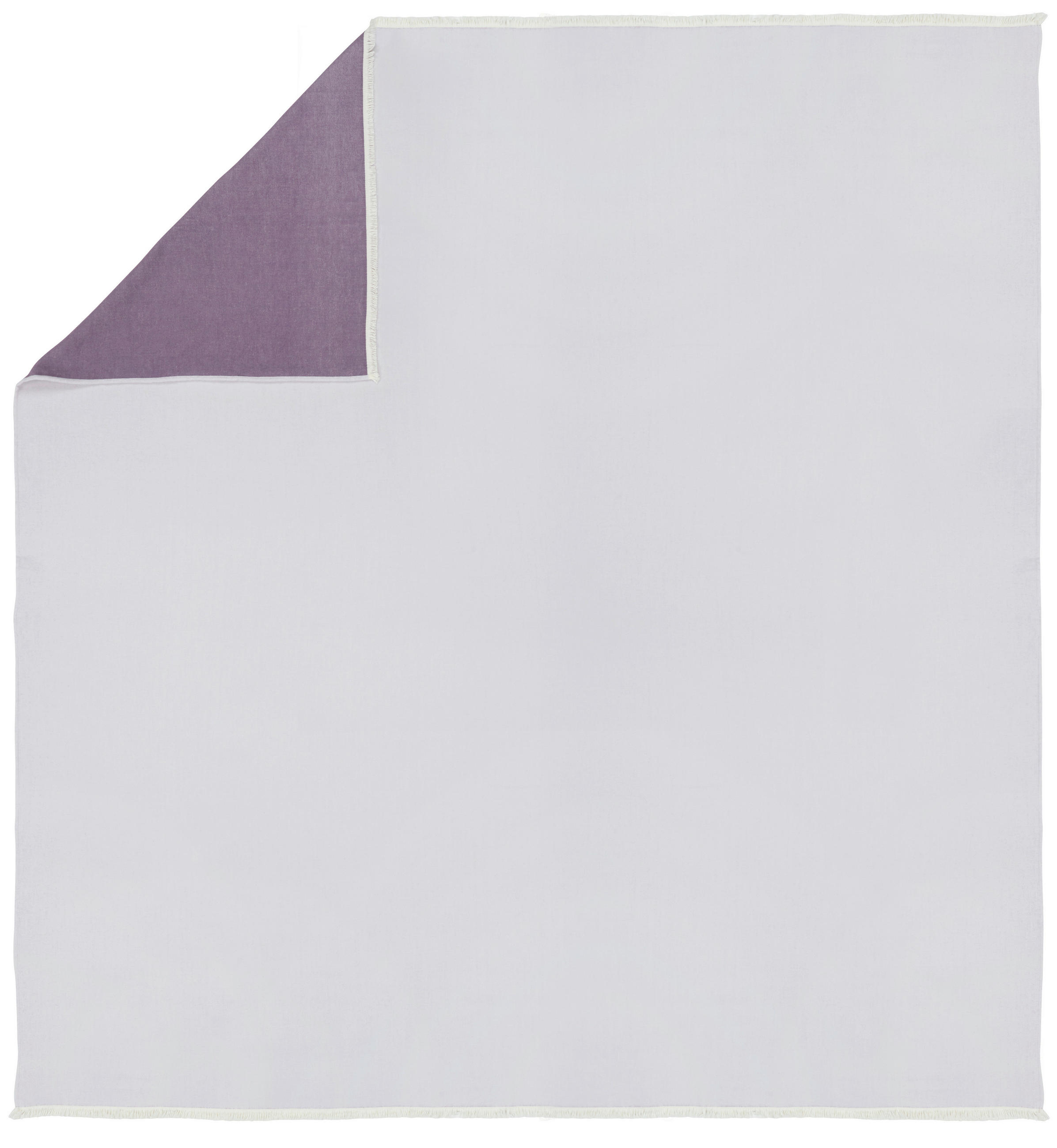 OBOUSTRANNÁ DEKA, bavlna, 220/240 cm - fialová, Natur, textil (220/240cm) - Novel
