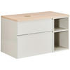 WASCHBECKENUNTERSCHRANK 90/51/47 cm  - Greige/Eichefarben, MODERN, Holzwerkstoff (90/51/47cm) - Welnova