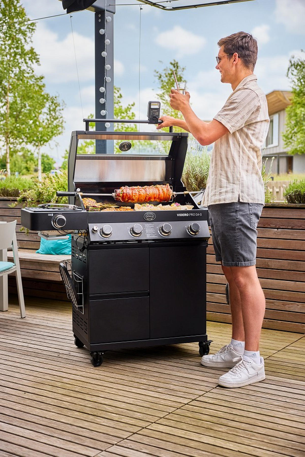 DREHSPIEß - Edelstahlfarben, Basics, Metall (62,5/13,0/11cm) - Rösle