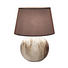 TISCHLEUCHTE - Beige/Braun, LIFESTYLE, Keramik/Textil (60cm)