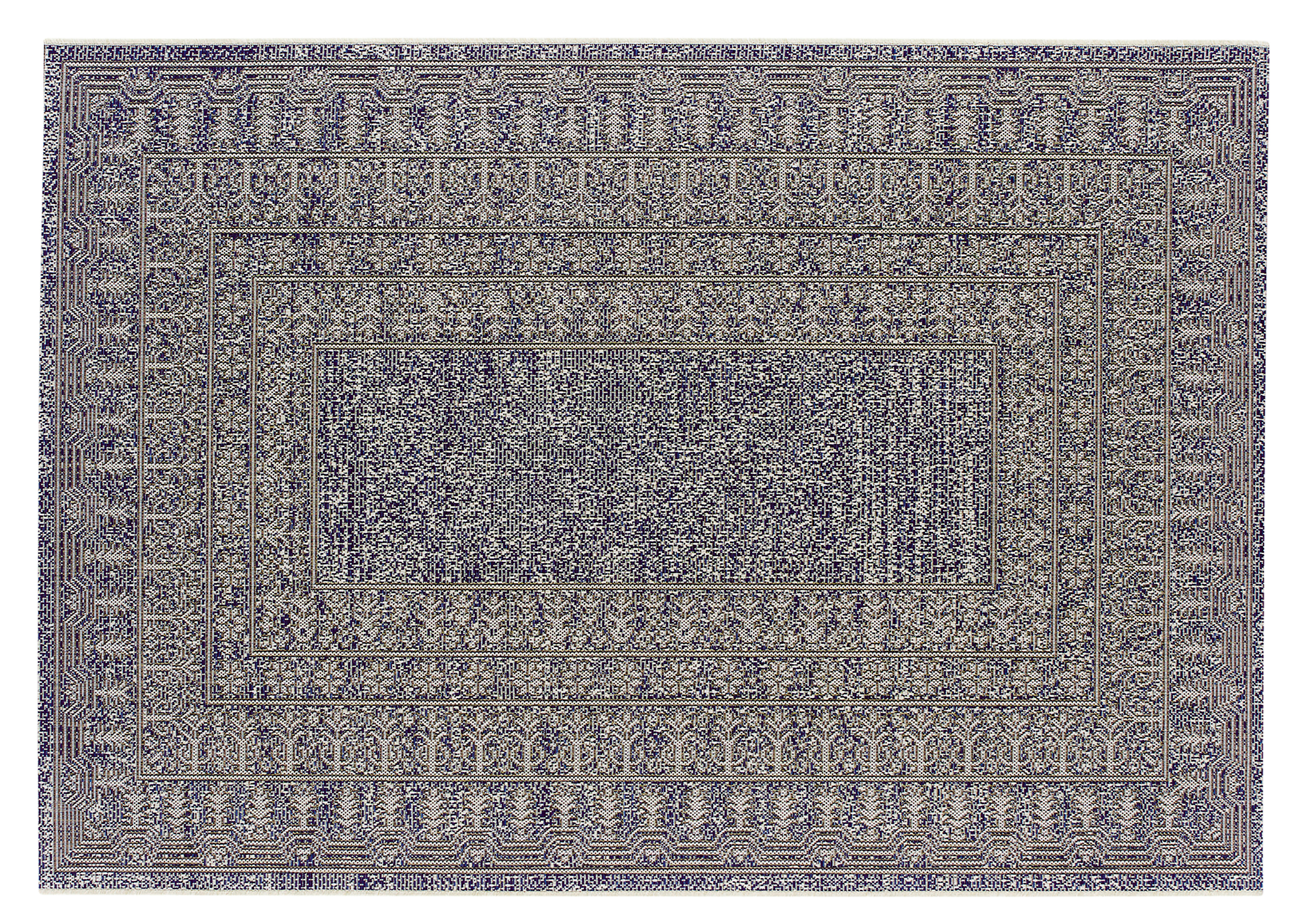 OUTDOORTEPPICH 160/230 cm  - Dunkelblau/Grau, Basics, Textil (160/230cm) - Sieger