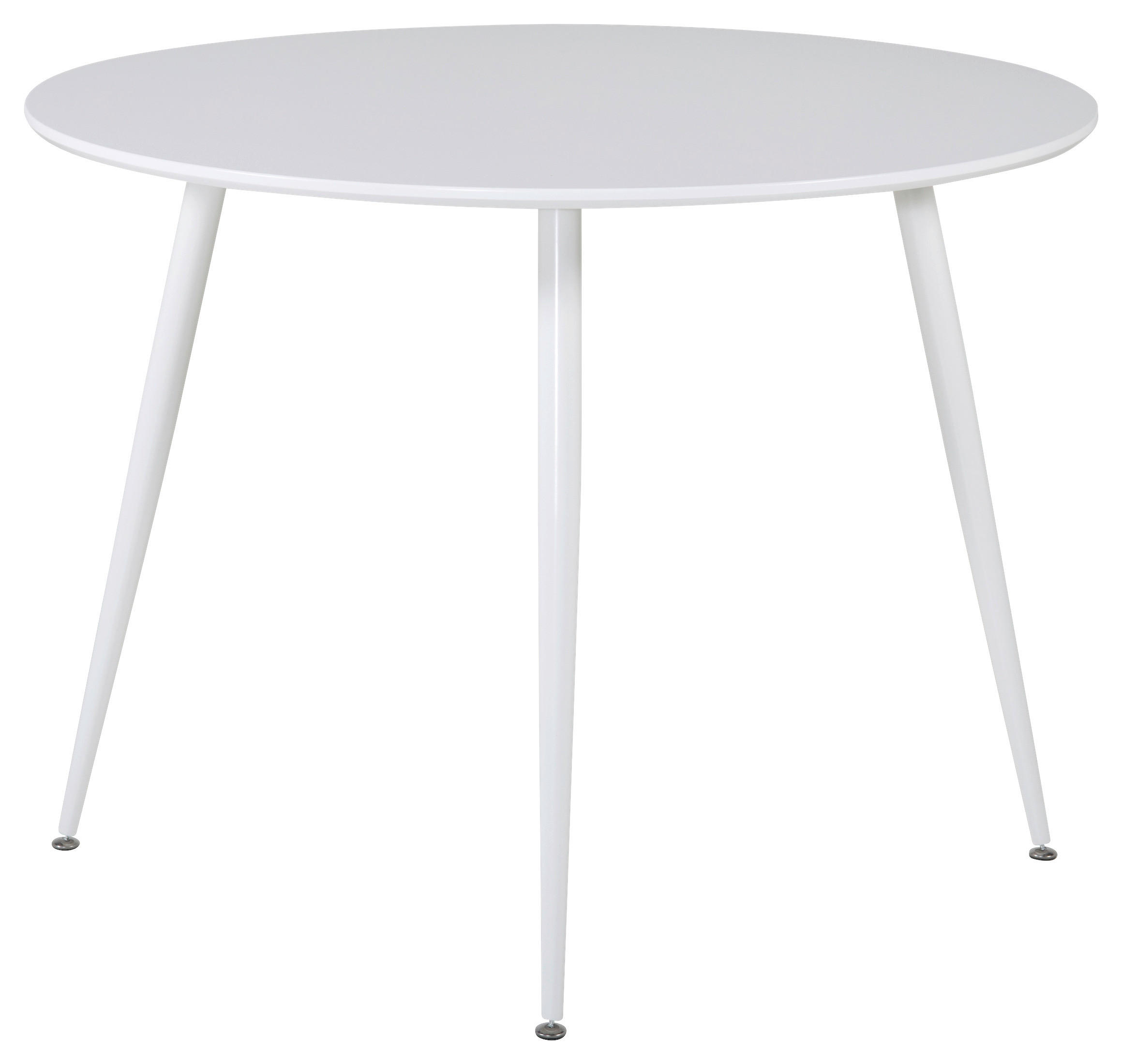 ESSTISCH in Metall, Holzwerkstoff 100/100/75 cm  - Weiß, Design, Holzwerkstoff/Metall (100/100/75cm) - Livetastic