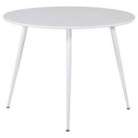 MATBORD i metall, trämaterial 100/100/75 cm   - vit, Design, metall/trämaterial (100/100/75cm) - Livetastic
