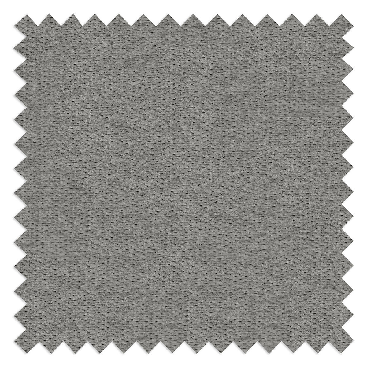 ECKSOFA in Mikrofaser Grau  - Silberfarben/Grau, Design, Textil/Metall (256/175cm) - Livetastic