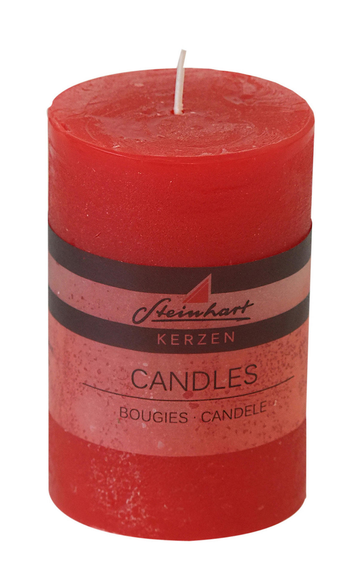 STUMPENKERZE 6,8/10 cm  - Rot, Basics (6,8/10cm) - Steinhart