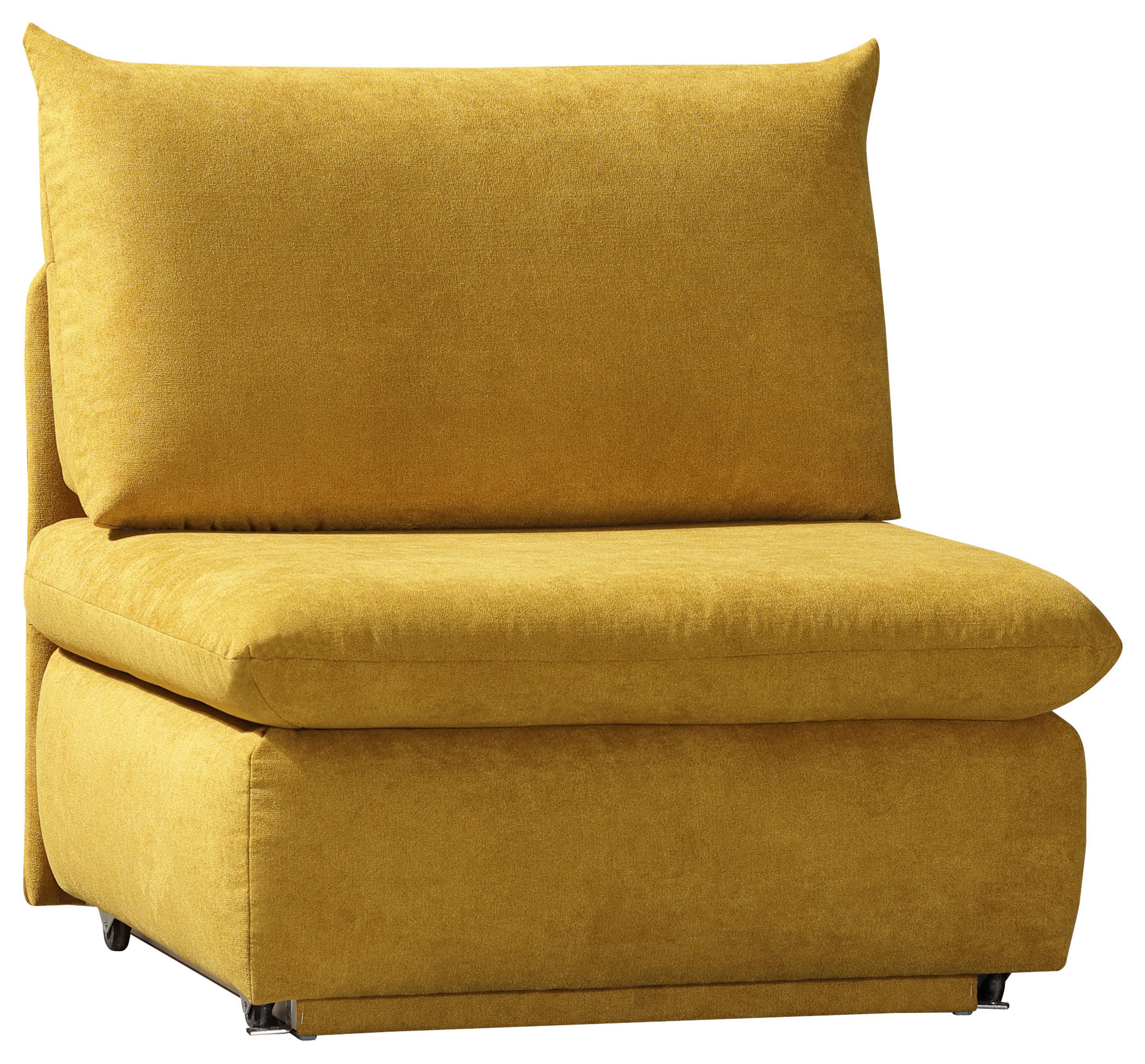 SCHLAFSESSEL Flachgewebe Gelb  - Gelb, Design, Textil (90/89cm) - Novel