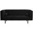 SOFA in Textil Schwarz - Dunkelbraun/Schwarz, Design, Holz/Textil (200/80/87cm) - Carryhome SOFA in Textil Schwarz - Dunkelbraun/Schwarz, Design, Holz/Textil (200/80/87cm) - Carryhome