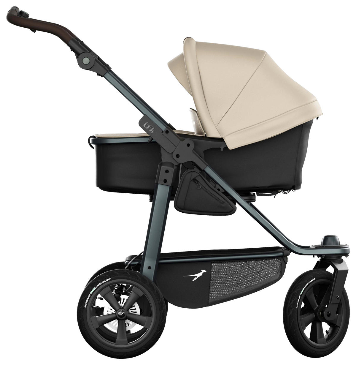 KOMBIKINDERWAGEN  - Anthrazit, Basics, Metall (57/111/120cm) - TFK