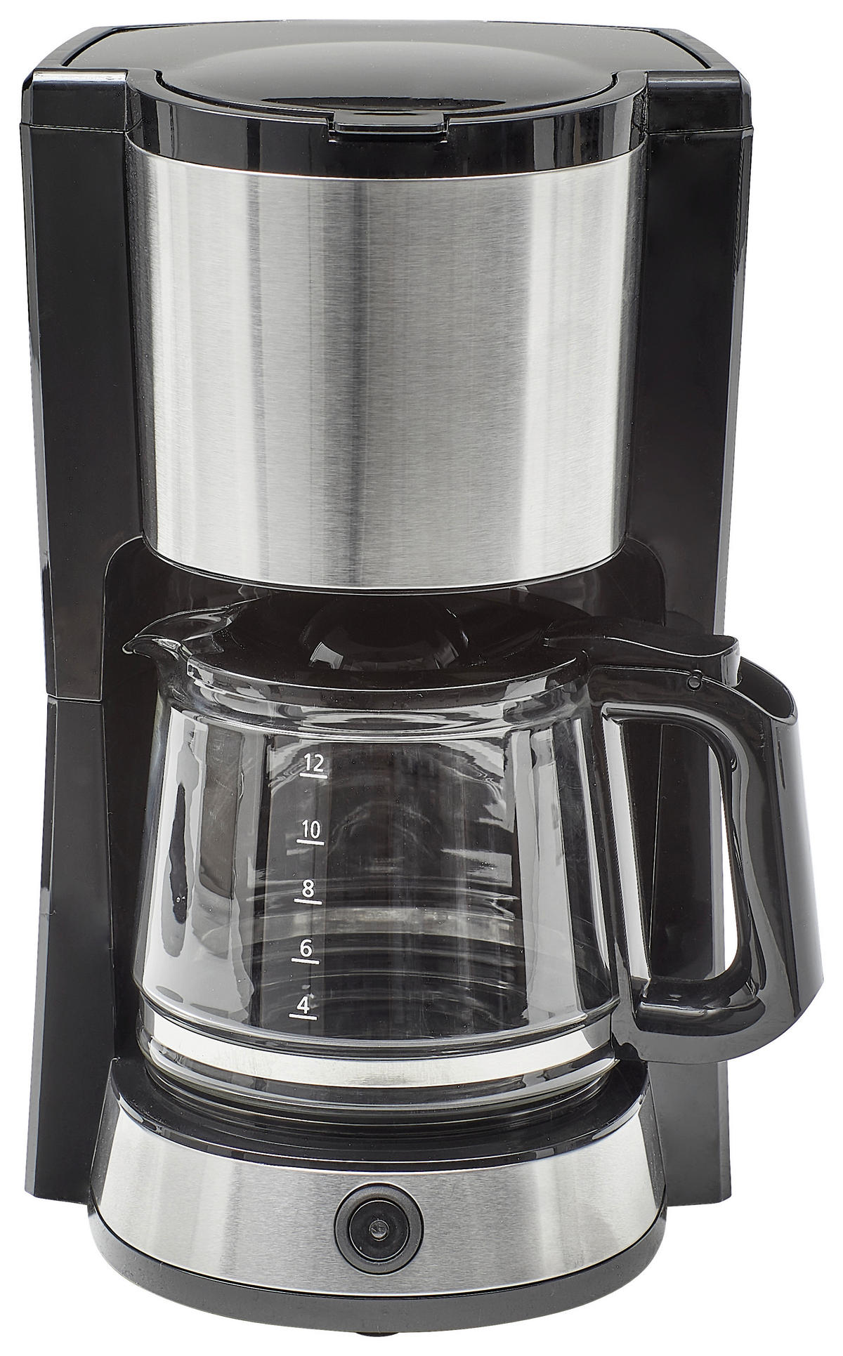 FILTERKAFFEEMASCHINE  - Klar/Edelstahlfarben, Design, Glas/Kunststoff (24/23/37cm) - Mican