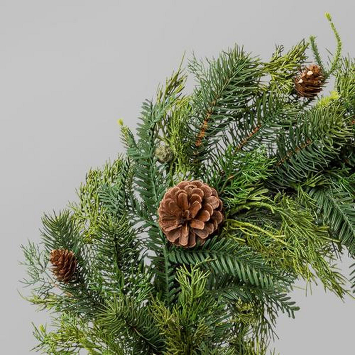 ADVENTSKRANZ - Braun/Grün, Trend, Kunststoff (60cm) - P & B