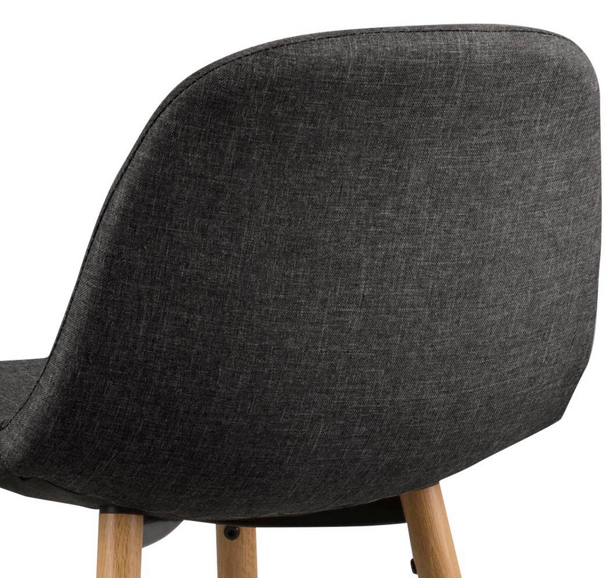 BAROVÁ STOLIČKA, antracitová, farba duba - sivá/farba duba, Basics, kov/textil (46,6/101/51cm) - MID.YOU