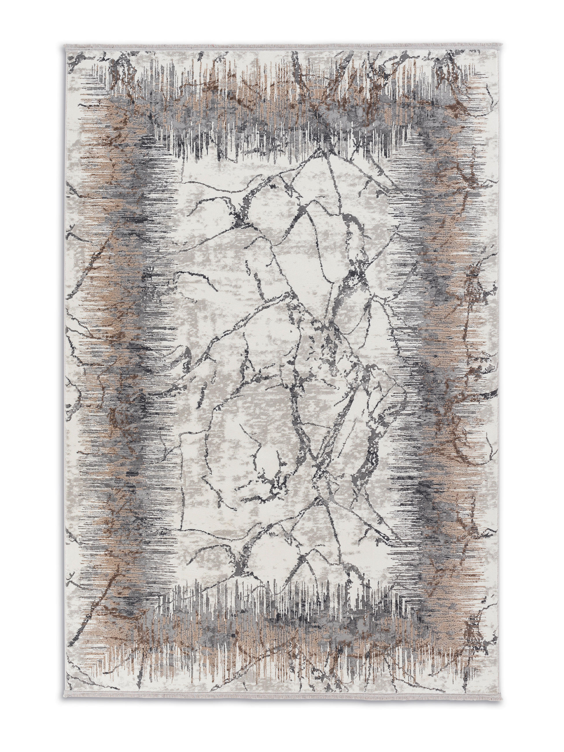 WEBTEPPICH 80/150 cm Vercelli Creme, Beige  - Beige/Creme, KONVENTIONELL, Kunststoff/Textil (80/150cm)