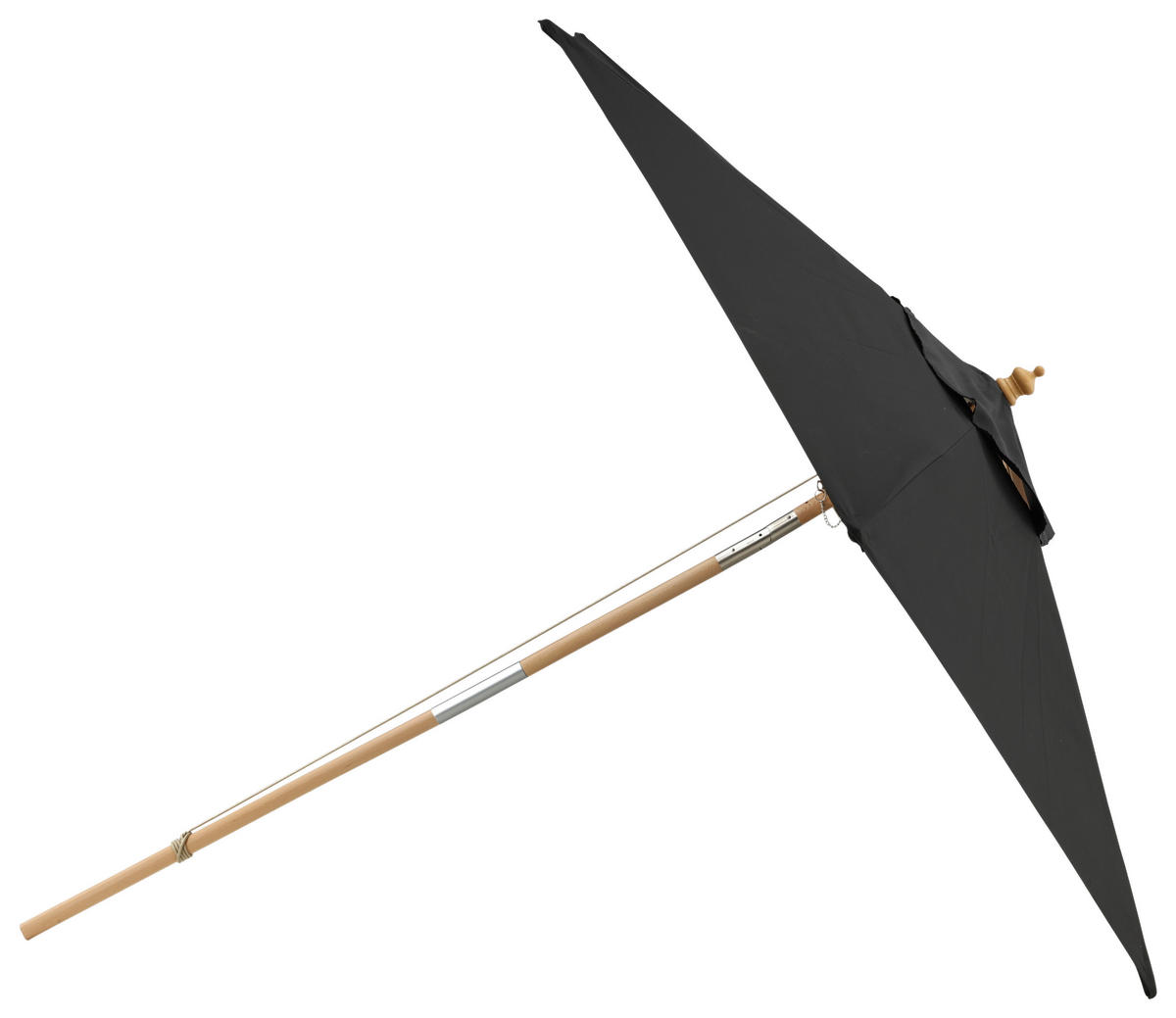 SONNENSCHIRM 250 cm  - Schwarz, KONVENTIONELL (250/232cm) - Gardenson
