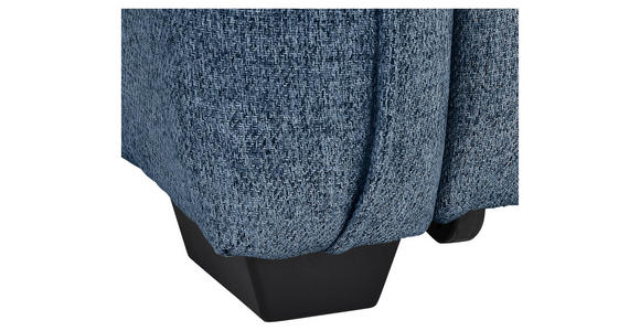 ECKSOFA Blau Flachgewebe - Blau/Schwarz, MODERN, Kunststoff/Textil (182/237cm) - Carryhome