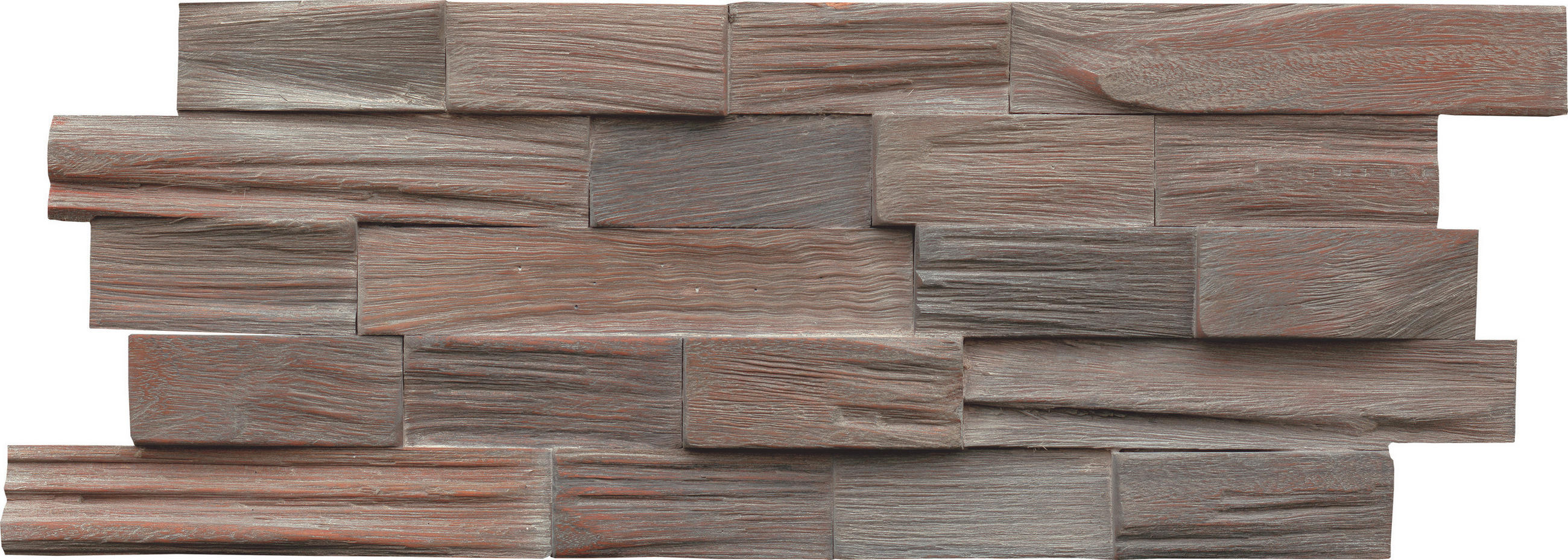 WANDVERKLEIDUNG 5 Stück  - Grau, Basics, Holz (50/20/1.8cm)