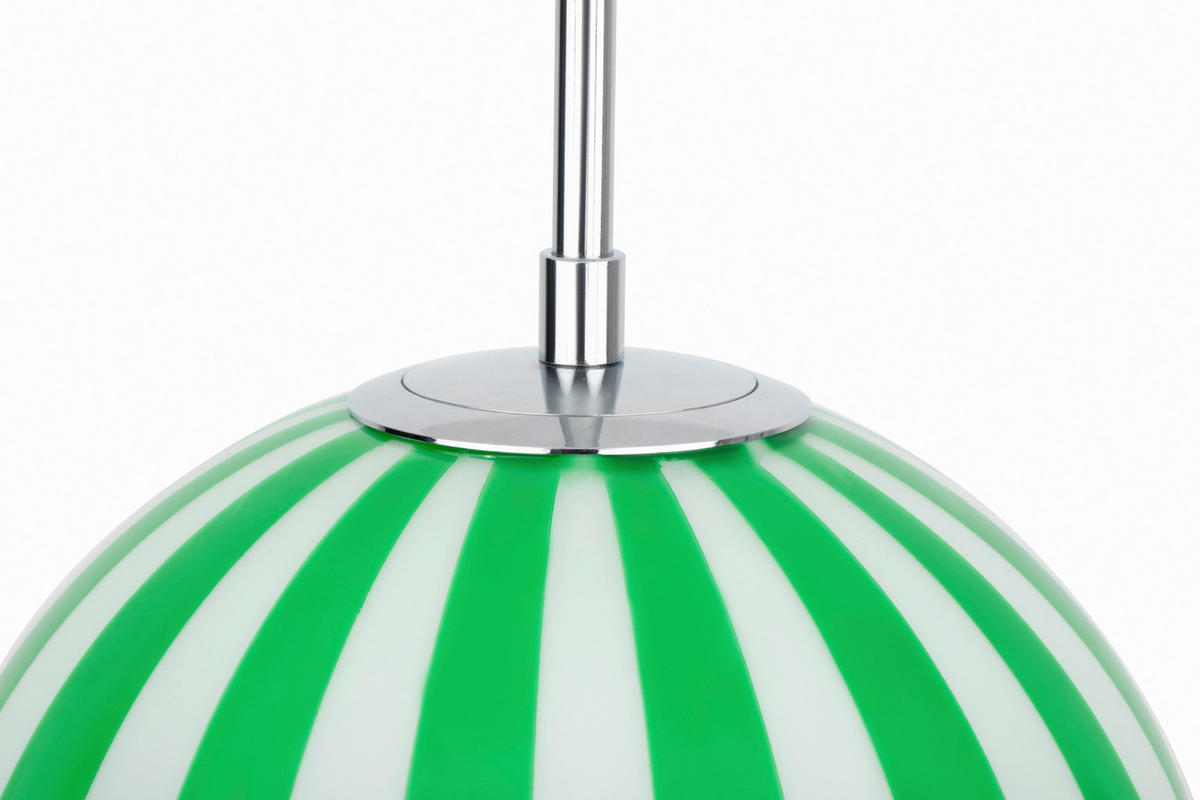 HÄNGELEUCHTE 25/120 cm   - Weiß/Grün, Design, Glas/Metall (25/120cm) - Collet's Monde