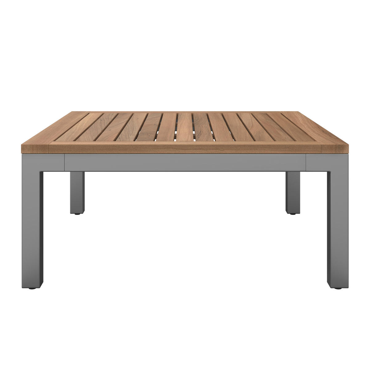 LOUNGEGARNITUR  138/207 cm  Akazie vollmassiv Stahl  - Braun/Grau, MODERN, Holz/Metall (138/207cm) - Ambia Garden