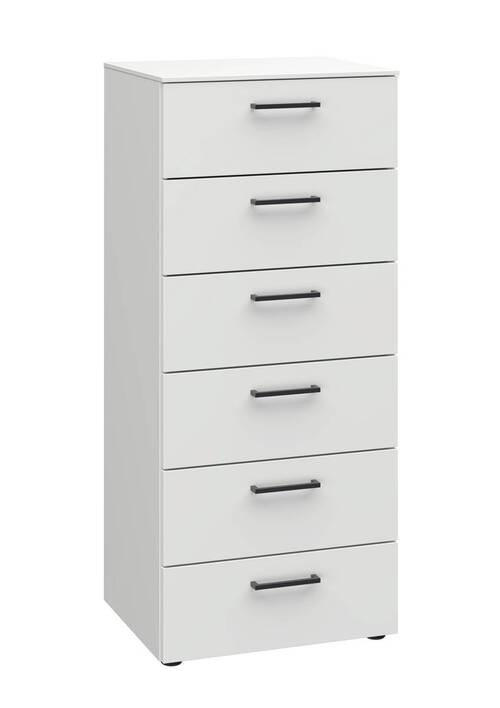 KOMMODE Primolar Garda  in 50/118/41 cm  - Schwarz/Weiß, Design, Holzwerkstoff/Kunststoff (50/118/41cm) - Xora