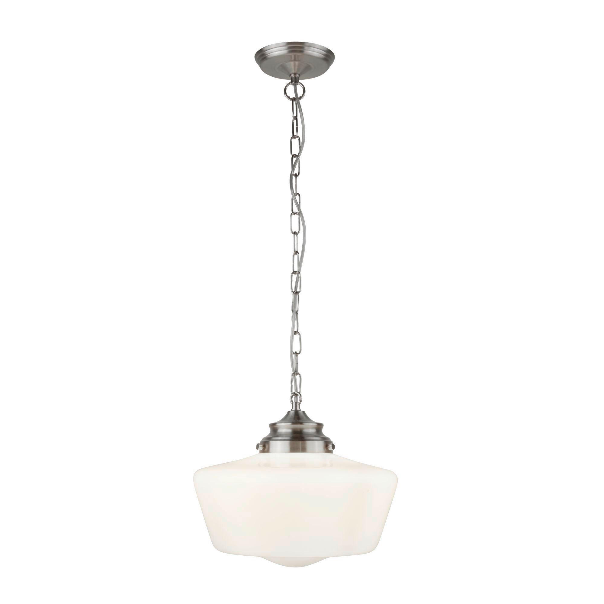 HÄNGLAMPA School House 30/120 cm  - silver, Klassisk, metall/glas (30/120cm)