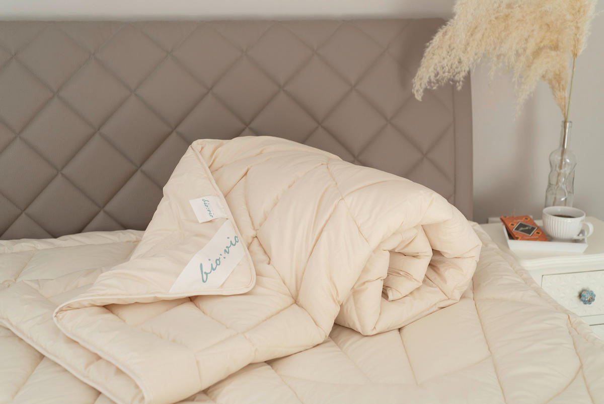 CELOLETNA ODEJA CORN BLOSSOM 140/200 cm  - naravne barve, Basics, tekstil/naravni materiali (140/200cm) - Bio:Vio