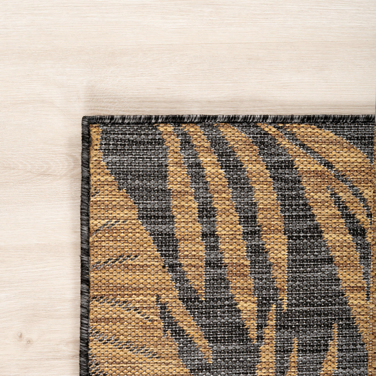 OUTDOORTEPPICH für Terrasse und Balkon 120/160 cm Mira Schwarz  - Schwarz, Design, Textil (120/160cm) - Ayyildiz 