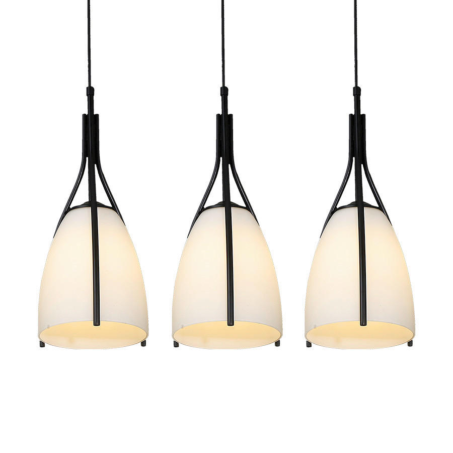 Candelabru - alb, Basics, sticlă (16cm)