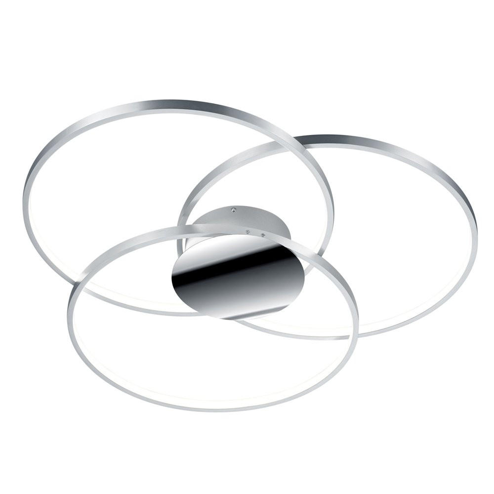 PLAFONIERĂ CU LED - antracit, Design, metal (80/8cm)
