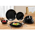 TAFELSERVICE 16-teilig  - Schwarz, Basics, Glas - Boxxx
