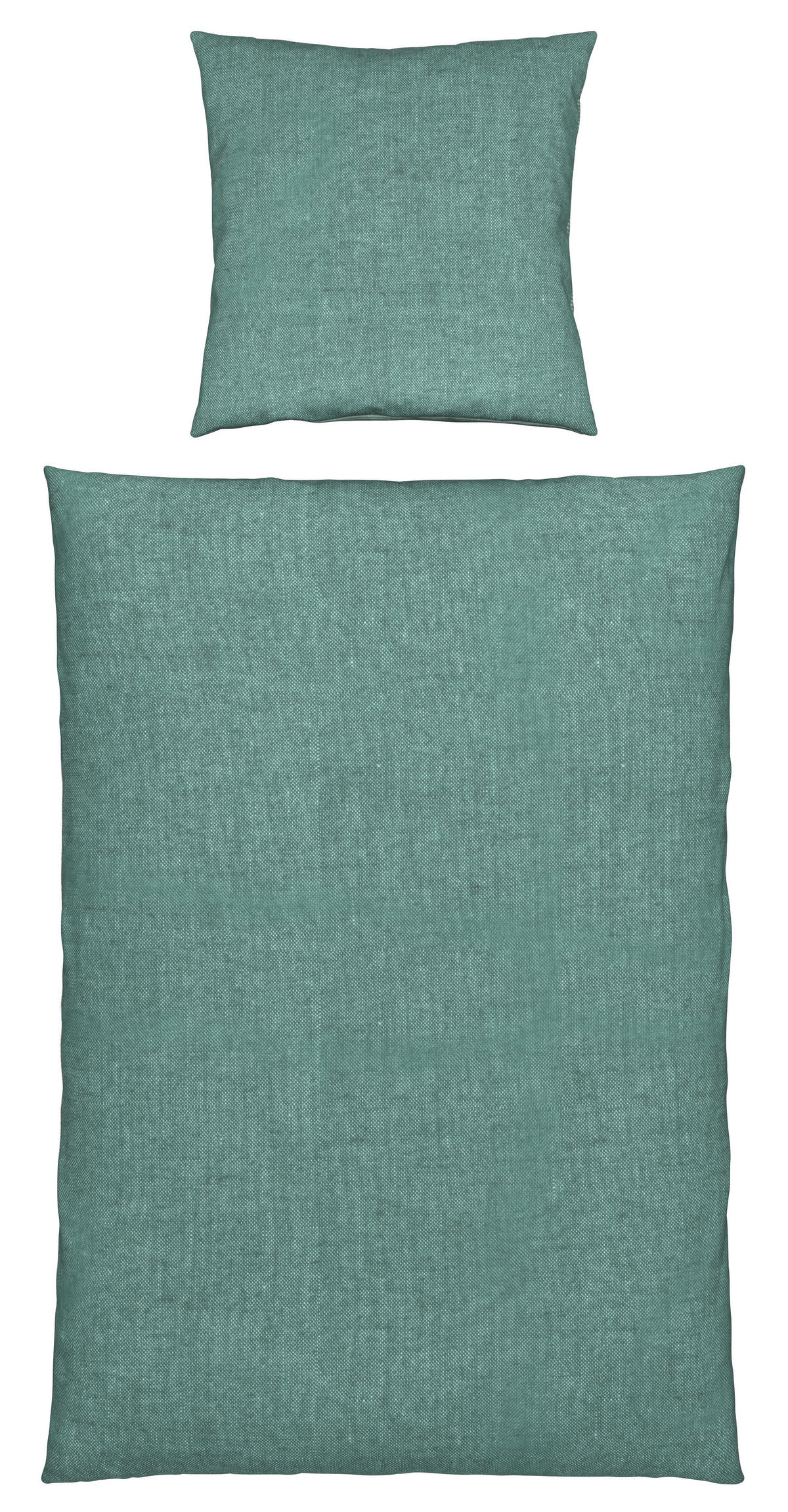 WENDEBETTWÄSCHE Eklutna 135/200 cm  - Dunkelgrün, Textil (135/200cm) - Novel