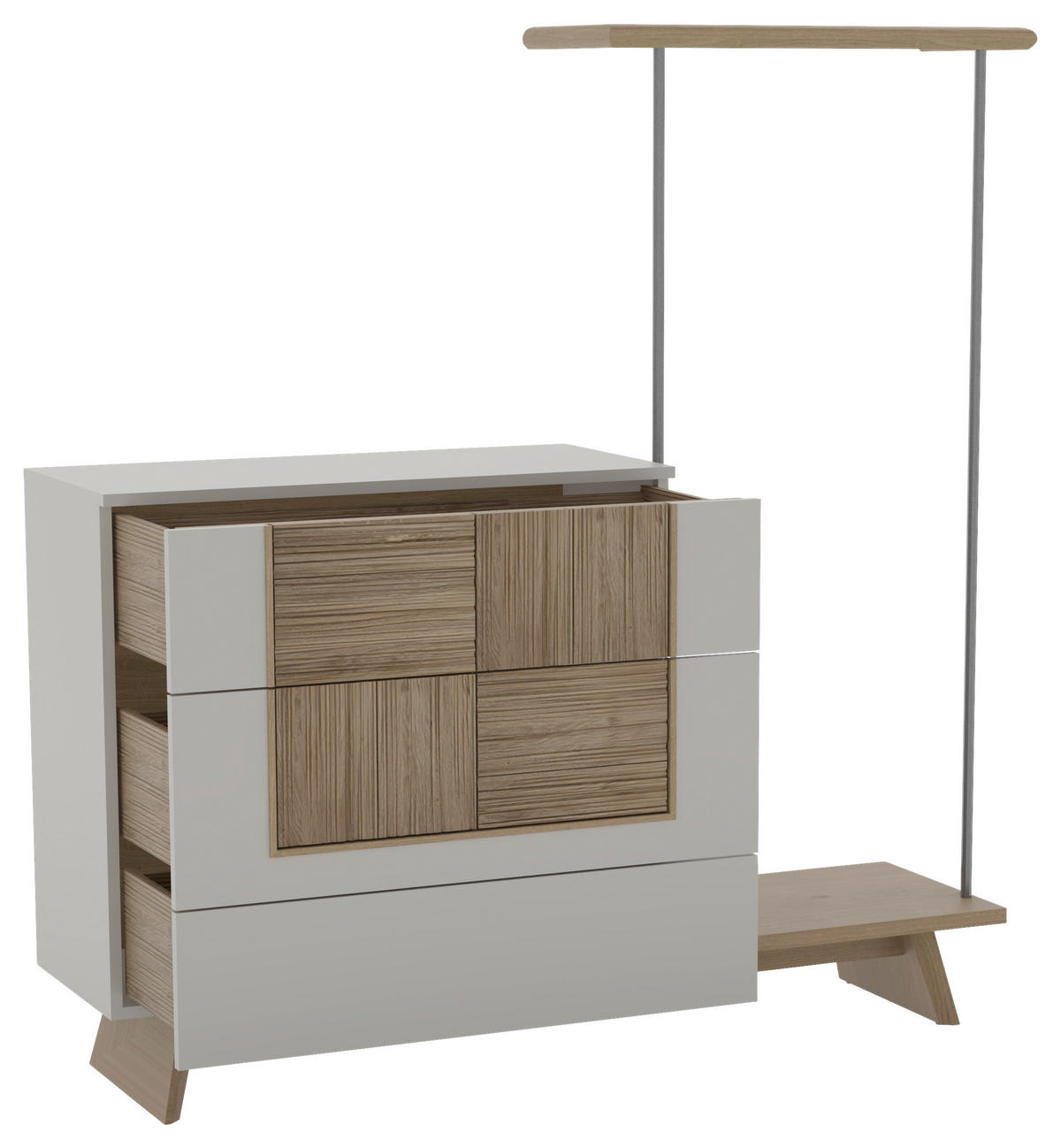 KOMMODE  in 168/170/43 cm  - Wildeiche/Weiß, Design, Holz/Holzwerkstoff (168/170/43cm) - Voglauer