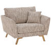 SESSEL Webstoff Beige    - Eichefarben/Beige, KONVENTIONELL, Holz/Textil (115/86/93cm) - SetOne by Musterring
