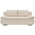 SCHLAFSOFA  in Cord Hellgrau, Beige  - Chromfarben/Beige, Design, Textil/Metall (200/78/90cm) - Venda