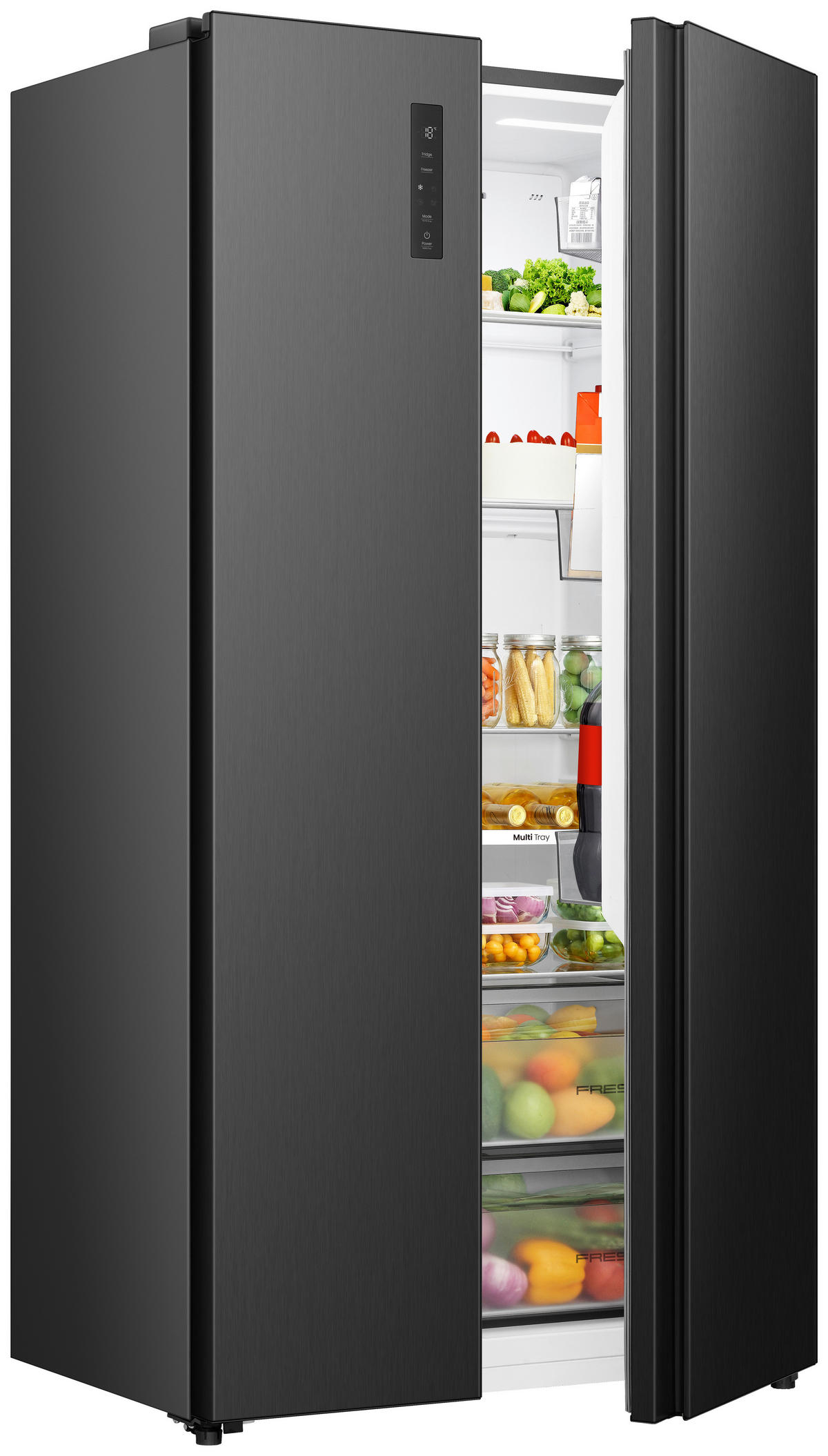 SIDE-BY-SIDE 91,1/178,6/61,5 cm RS3P558NEFD  - Schwarz, Trend (91,1/178,6/61,5cm) - Hisense