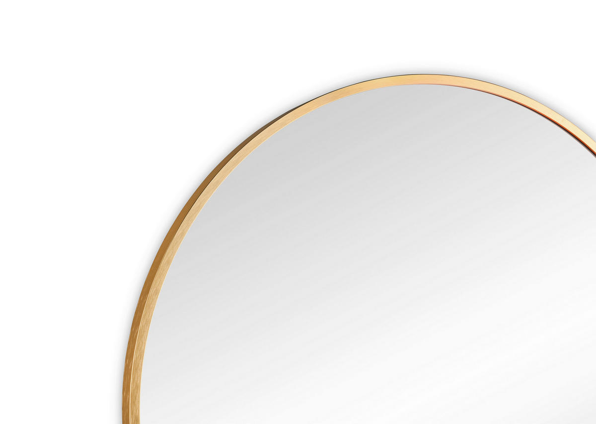 WANDSPIEGEL Goldfarben  - Goldfarben, Basics, Glas/Metall (60/60/2,8cm) - Milino