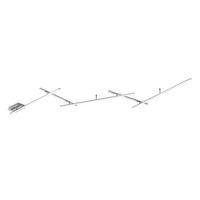 LED-DECKENLEUCHTE Indira 245/50/6,5 cm   - Weiß/Nickelfarben, Trend, Kunststoff/Metall (245/50/6,5cm) - Novel