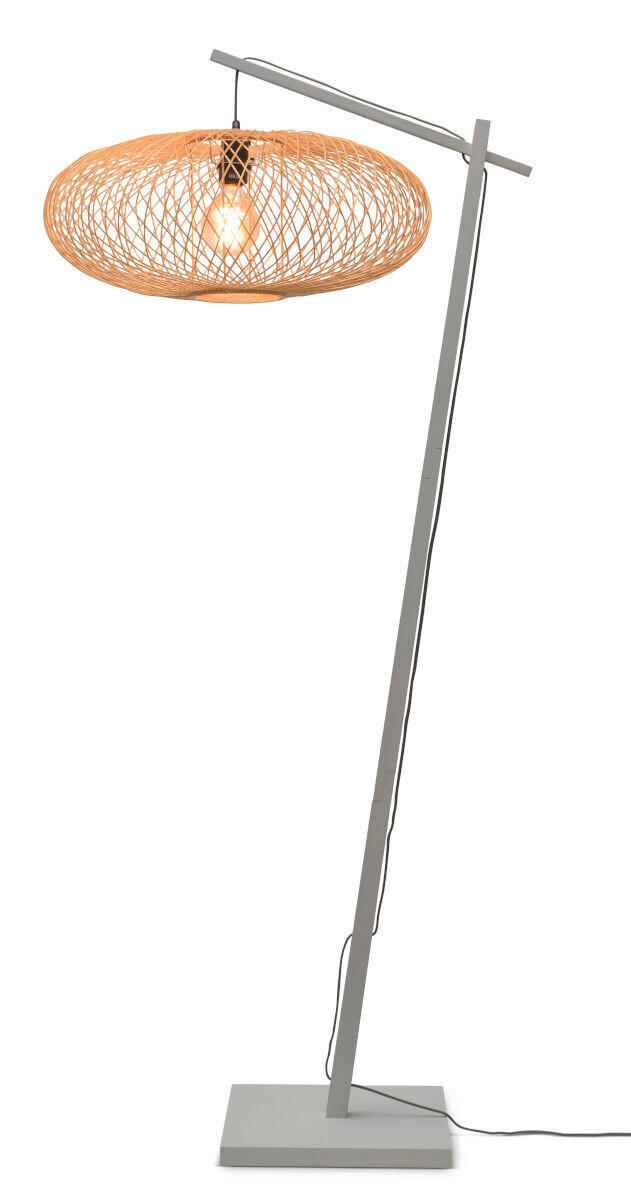 STEHLEUCHTE    - Naturfarben/Weiß, Trend (176/60/36cm) - Good & Mojo