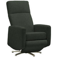 RELAXSESSEL in Textil Dunkelgrün  - Dunkelgrün/Alufarben, Design, Textil/Metall (72/109/78cm) - Sedda