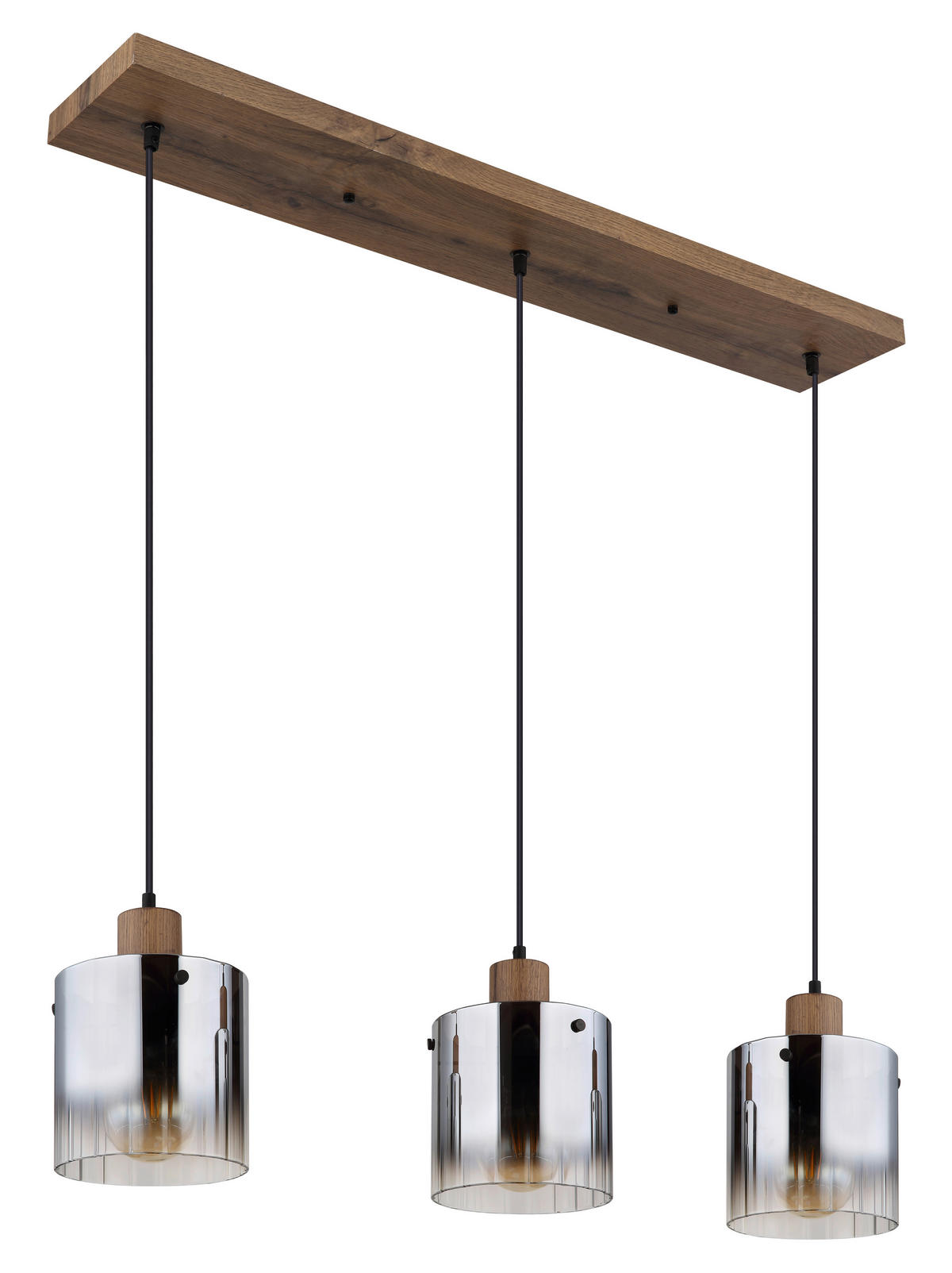 VISEČA SVETILKA  UNDERWOOD   100/18/120 cm         E27 - črna/temno rjava, Natur, umetna masa/steklo (100/18/120cm) - Globo