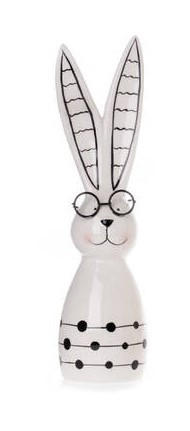 DEKOHASE - Schwarz/Weiß, LIFESTYLE, Keramik (7/6,5/26,5cm)