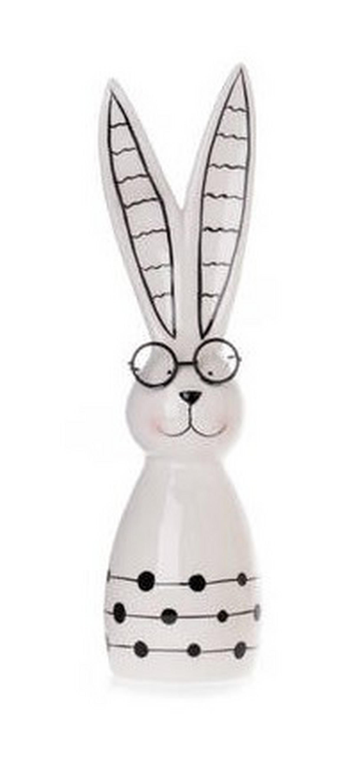 DEKOHASE - Schwarz/Weiß, LIFESTYLE, Keramik (7/6,5/26,5cm)