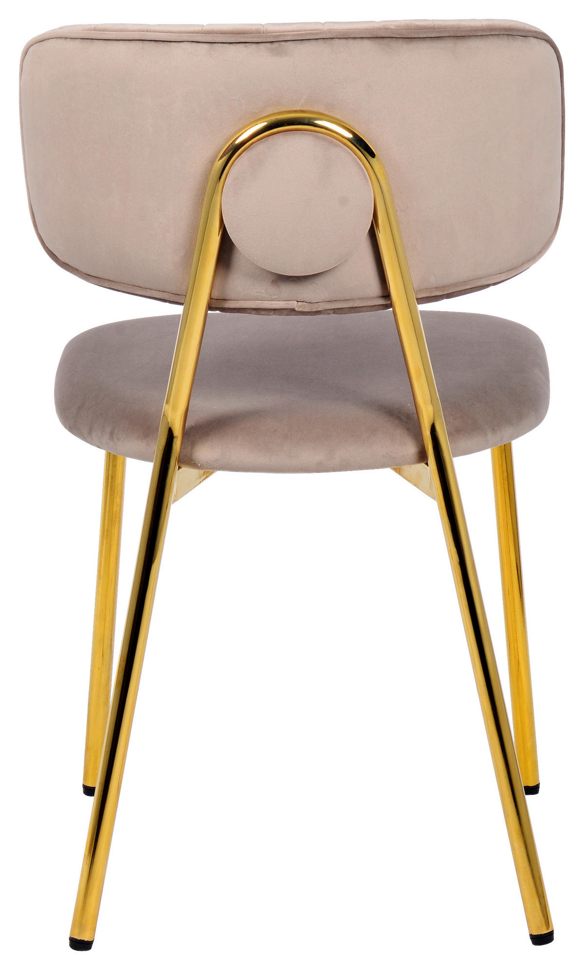 STOLSET 2 styck järn  - taupe/guldfärgad, Design, metall/plast (47/80/51cm) - Kayoom