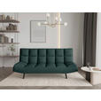 SCHLAFSOFA  in Mikrofaser Dunkelgrün  - Dunkelgrün/Schwarz, KONVENTIONELL, Holz/Textil (197/85/92cm) - Carryhome