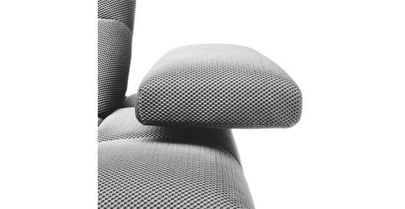 ECKSOFA in Struktur Grauweiß 233/313 cm - Grauweiß/Schwarz, Design, Kunststoff/Textil (233/313cm) - Emilio Belluti